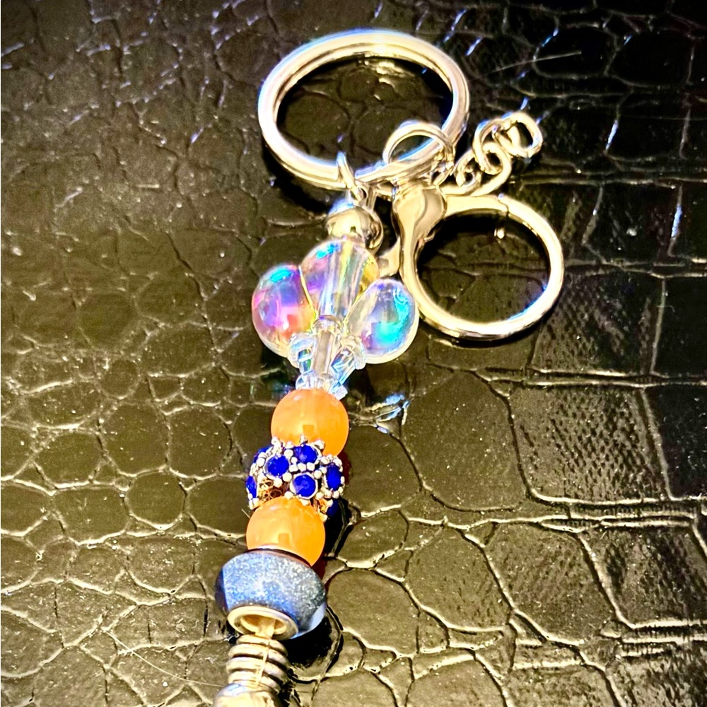Handmade beaded keychain